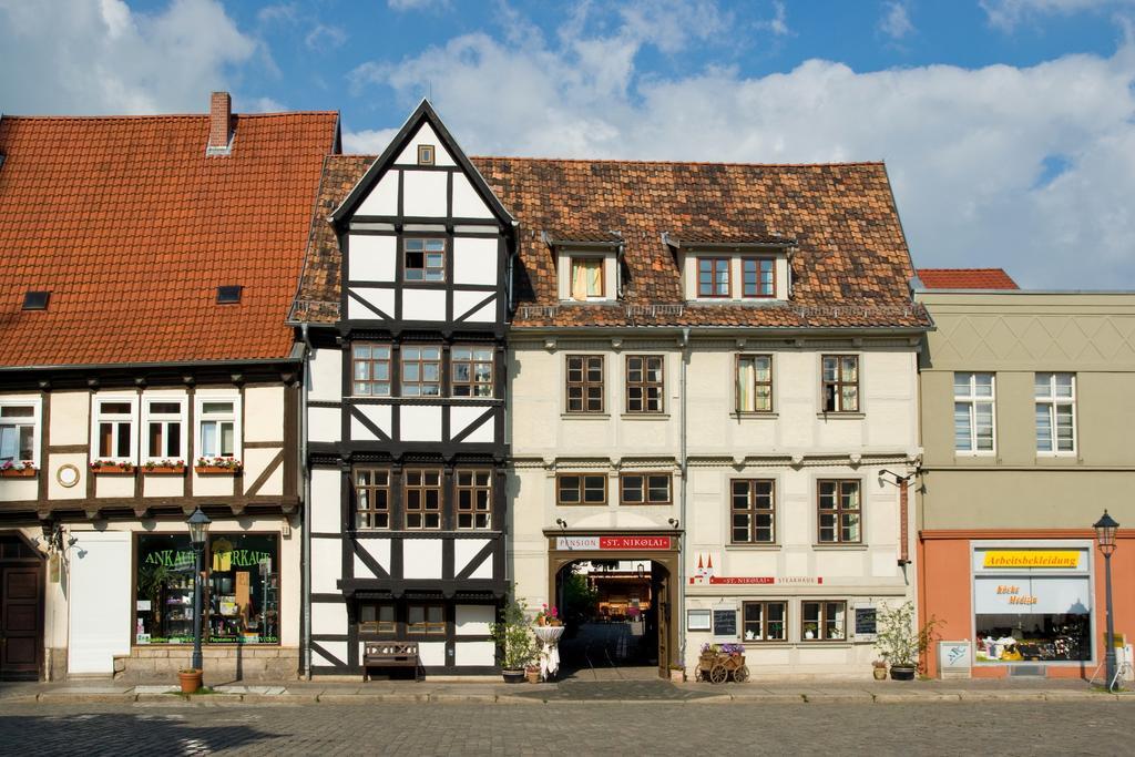 Hotel Pension St Nikolai Quedlinburg Exterior foto